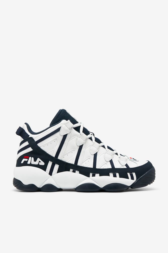 Fila Stackhouse Spaghetti White Sneakers Mens - NZ 50769-BHTJ